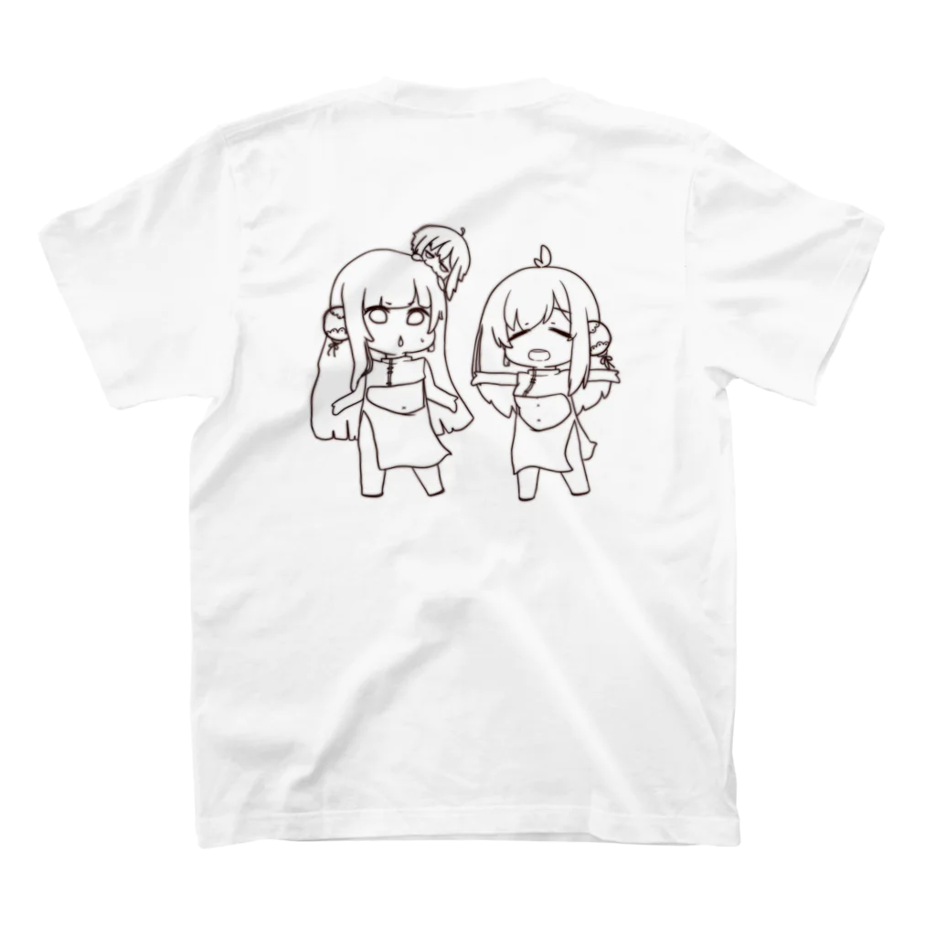 美杏くん@えびちりᒼᑋª⑅深海少女系男子のえびちり スタンダードTシャツの裏面