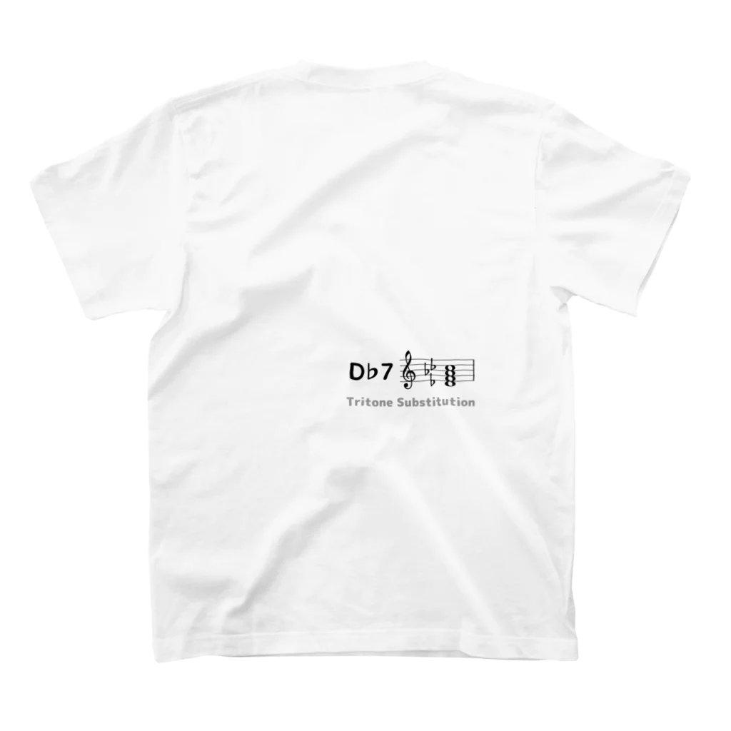 いきいき音楽科の裏コード「G7-D♭7」（両面） スタンダードTシャツの裏面