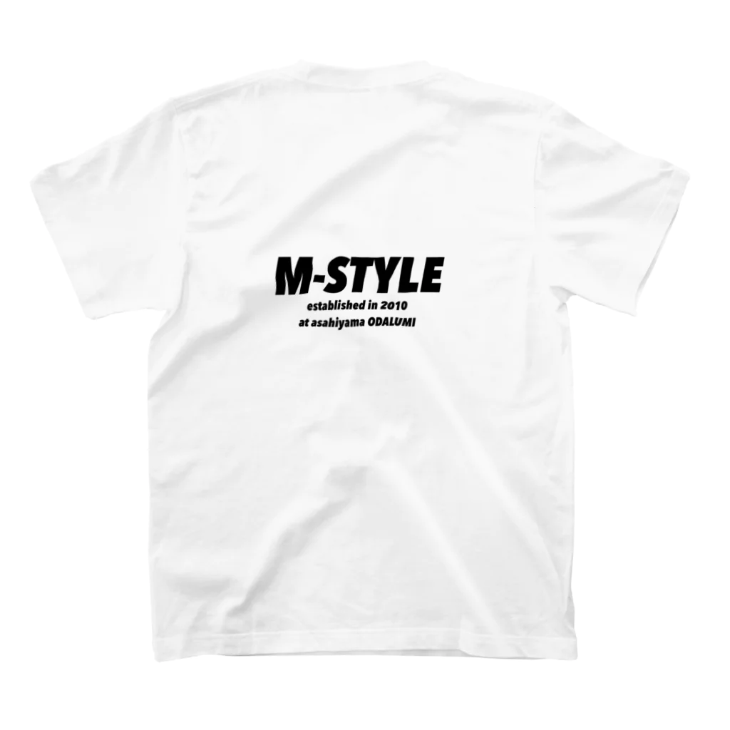 Ganette RacingのM-STYLE スタンダードTシャツの裏面