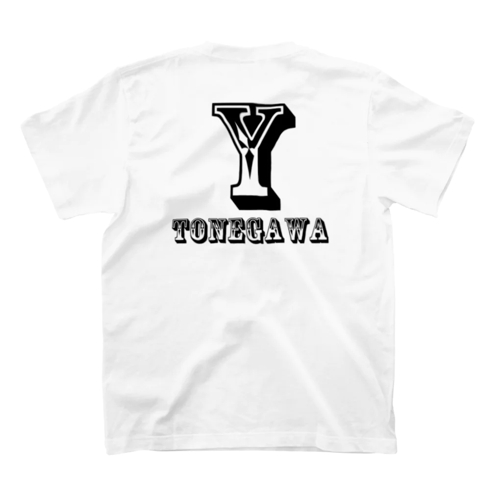 d-To,Design@589の言葉遊びシリーズ⑥『金は命より重い』 Regular Fit T-Shirtの裏面