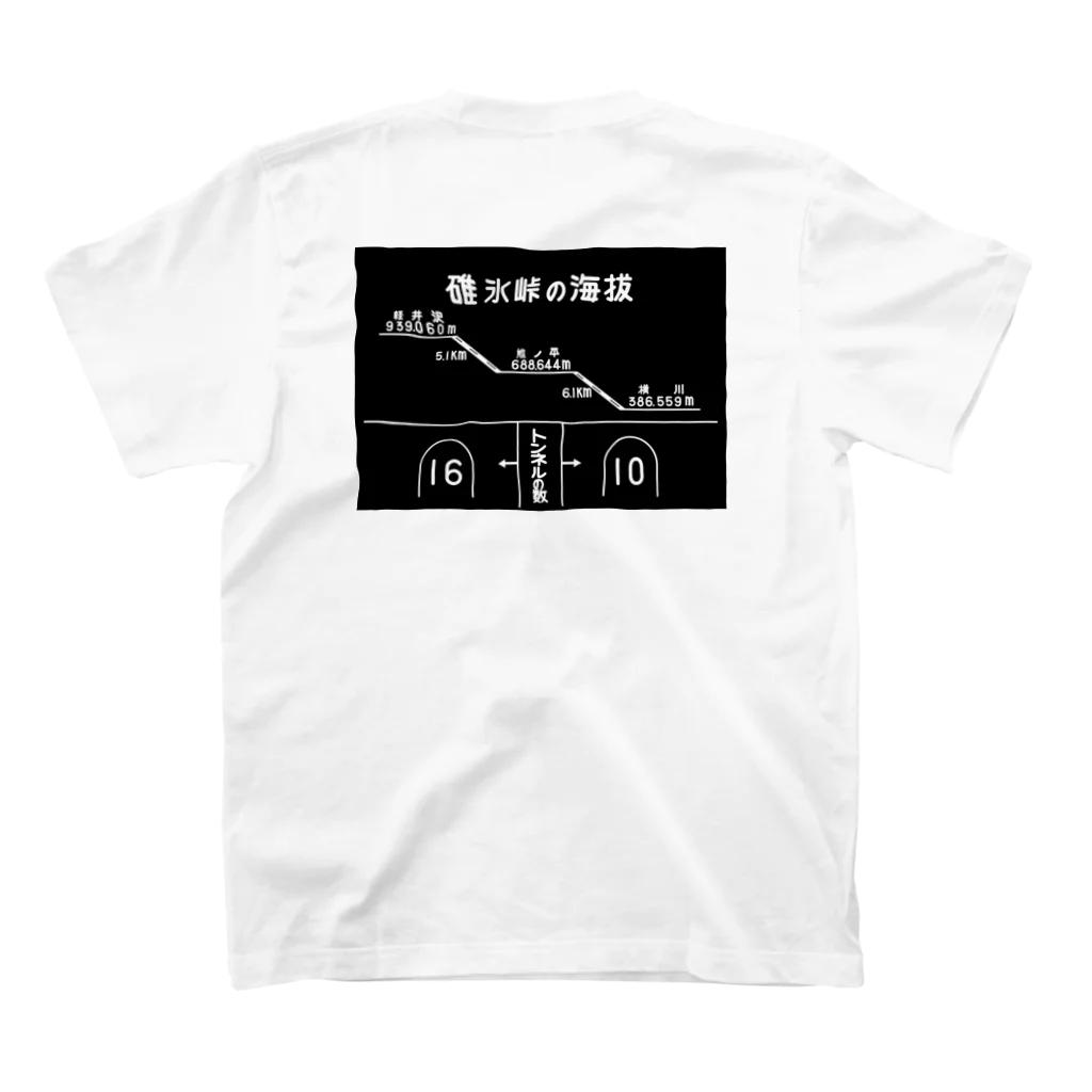 新商品PTオリジナルショップの熊ノ平（駅名標／観光案内）グッズ スタンダードTシャツの裏面