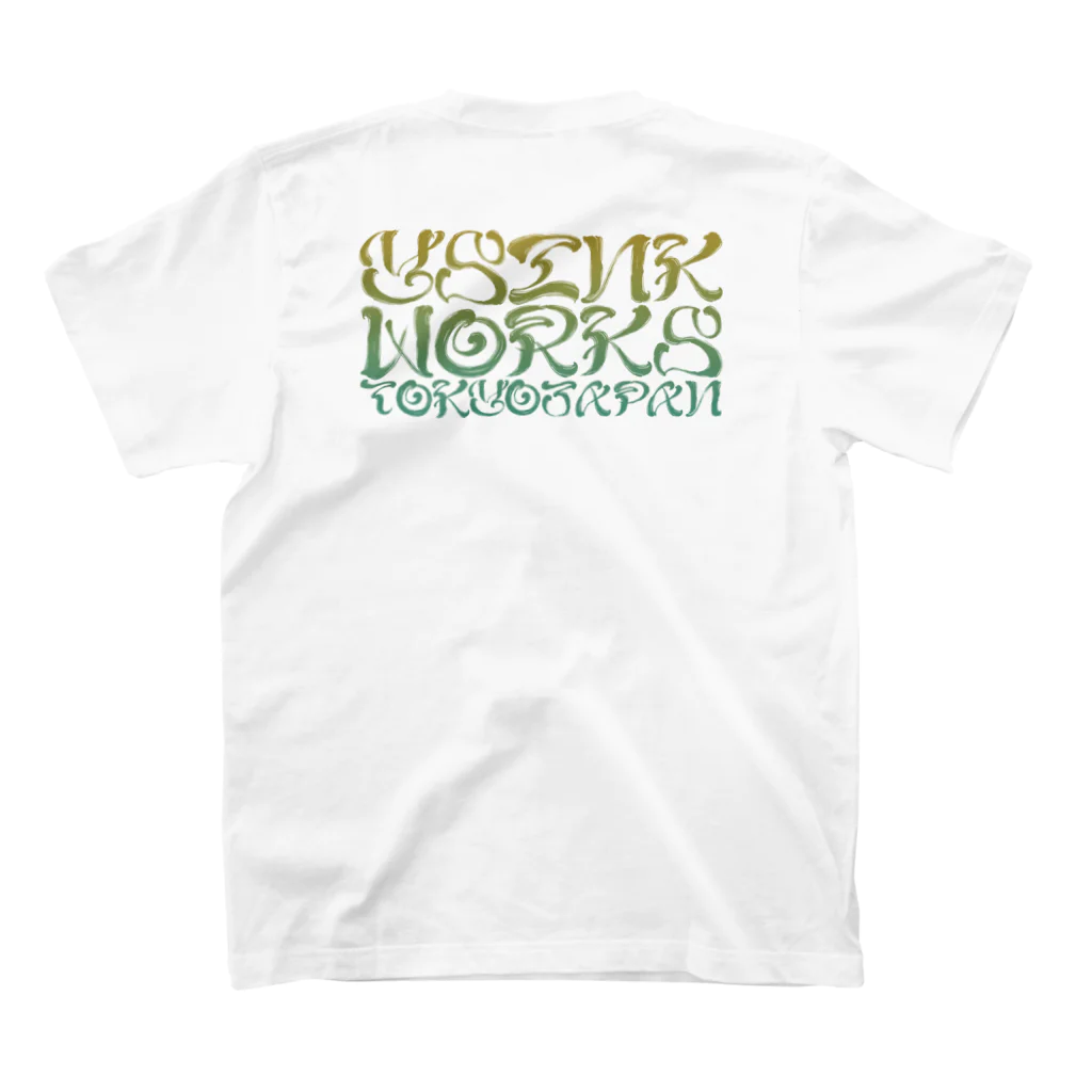 Y's Ink Works Official Shop at suzuriのY's 札 レタリングロゴ T(Color print) スタンダードTシャツの裏面