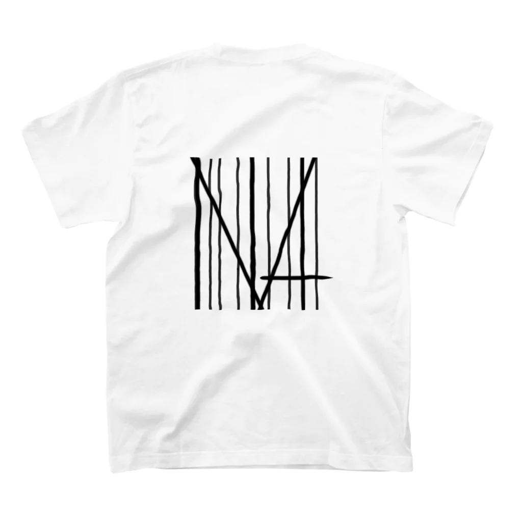 N4のN4 Logo T スタンダードTシャツの裏面