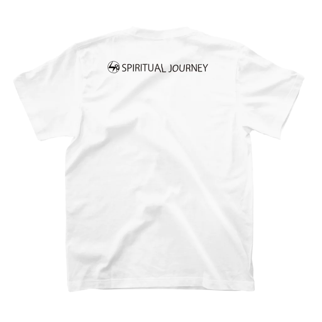 Spritual Journeyのフリーハンドロゴ前面 薄色 スタンダードTシャツの裏面