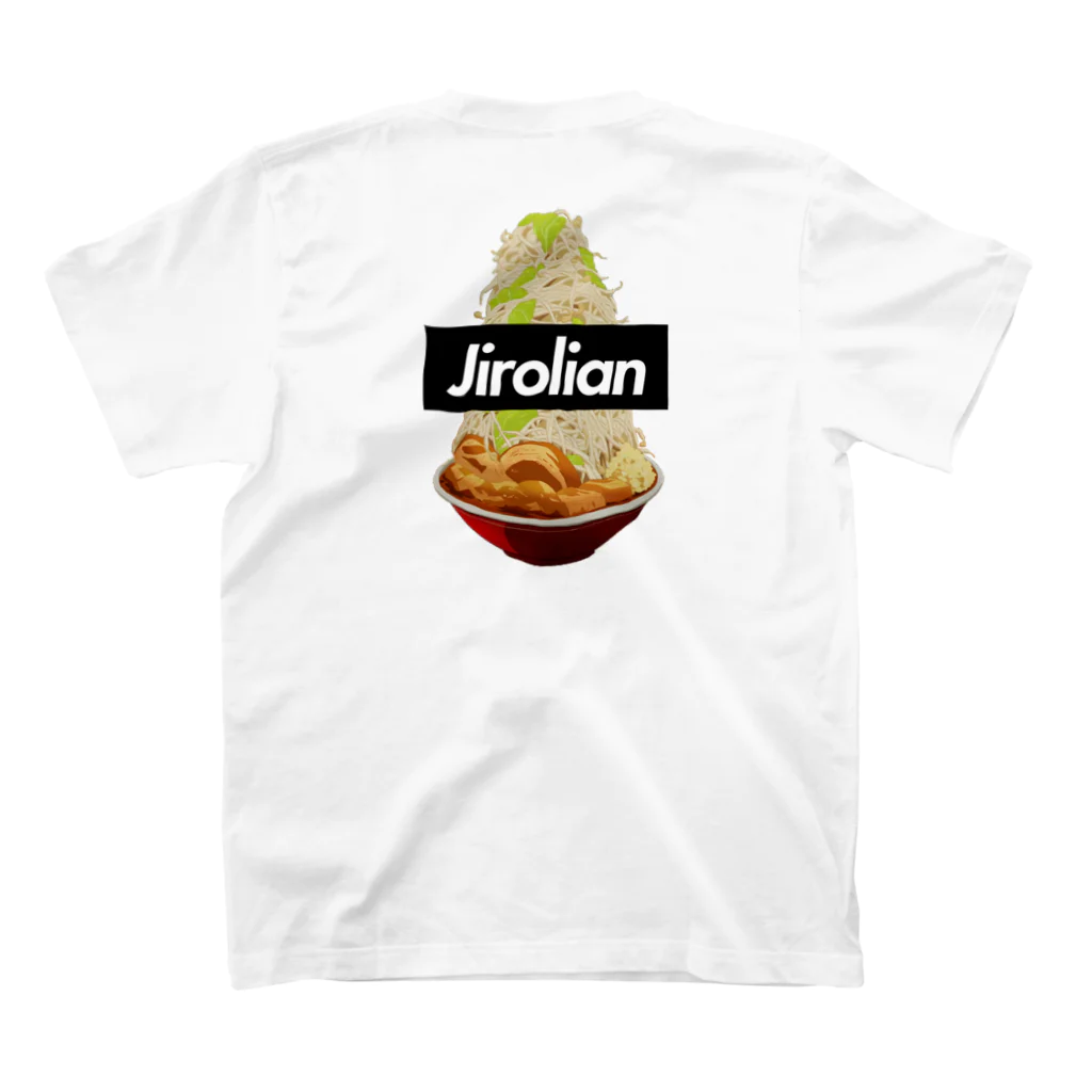 おもしろいTシャツ屋さんのJIROLIAN　ジロリアン　二郎　ラーメン 티셔츠の裏面