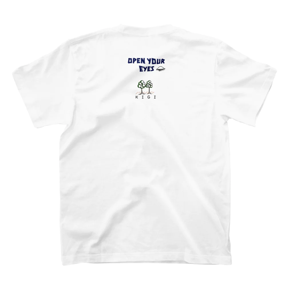 KIGI きのこのNEVER MIND スタンダードTシャツの裏面