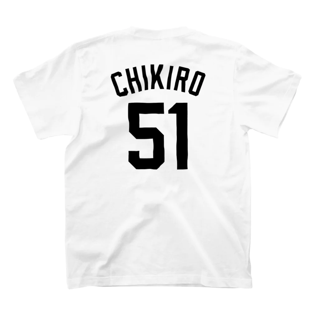 CHIKIRO4367のチキロー　Tシャツ（ホワイト） スタンダードTシャツの裏面