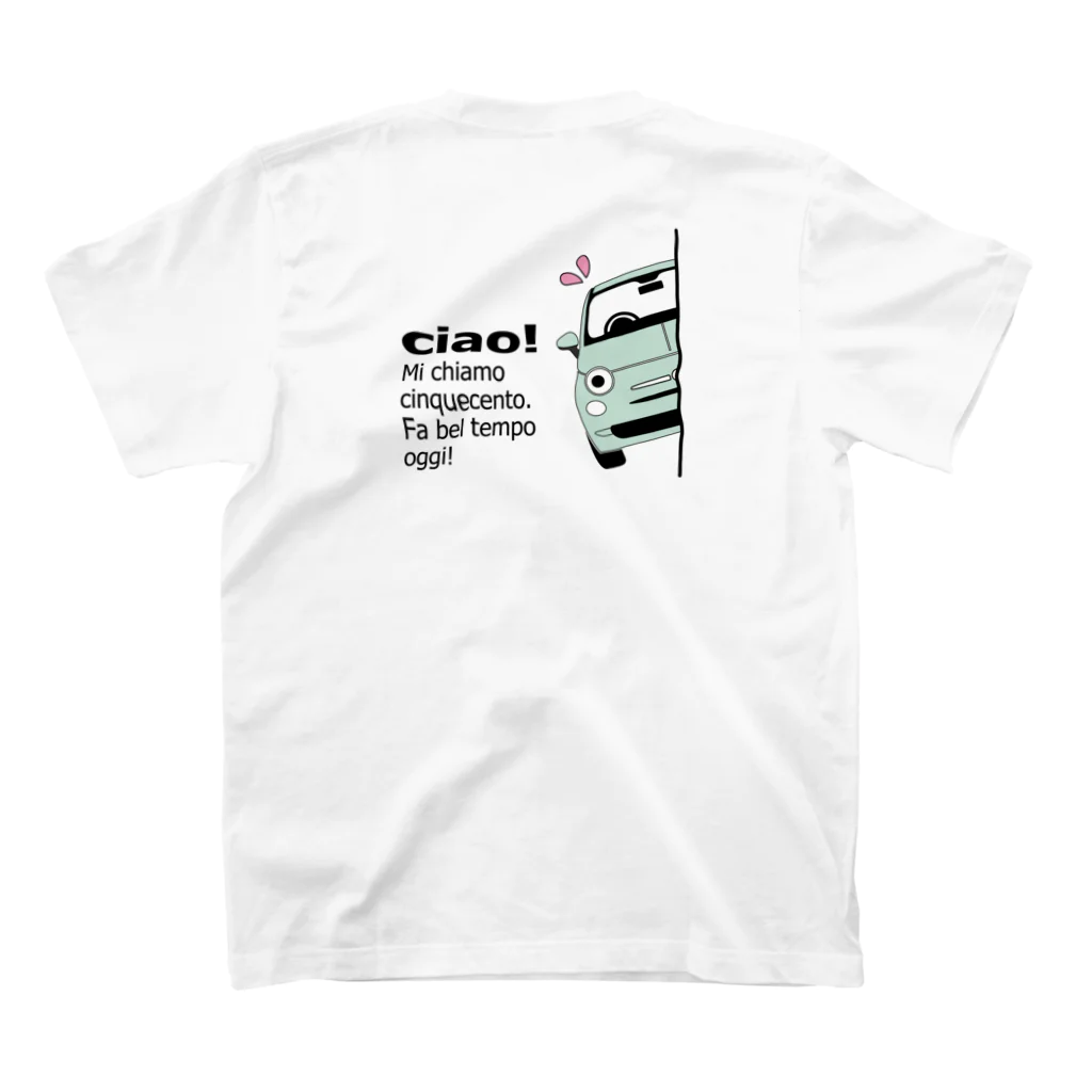 ニキトウホンポのひょっこりちん　ベルデメンタ3  スタンダードTシャツの裏面