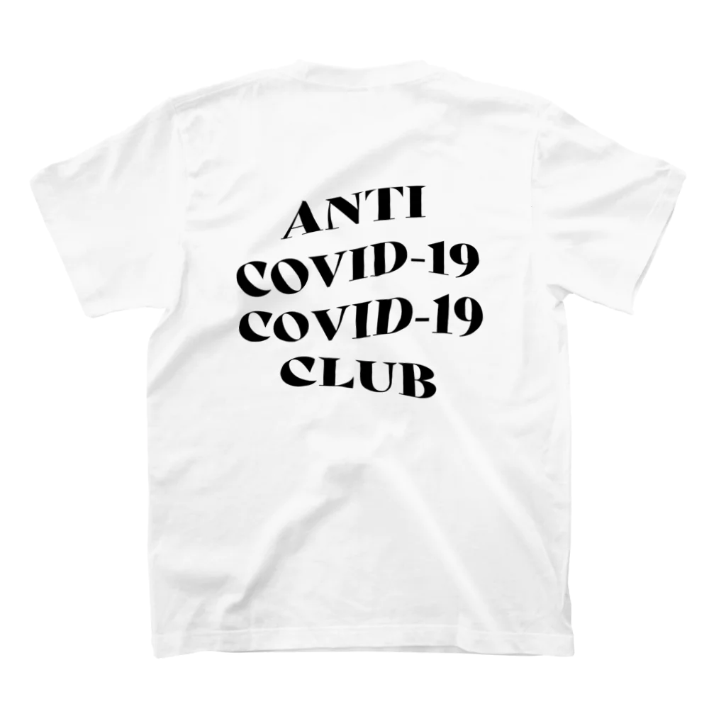 NUMBER-8のANTI COVID-19 CLUB(BLACK) スタンダードTシャツの裏面