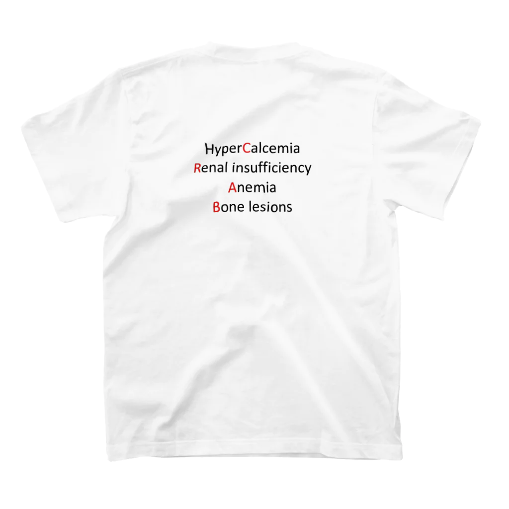 MedTechのMultipleMyeloma Regular Fit T-Shirtの裏面