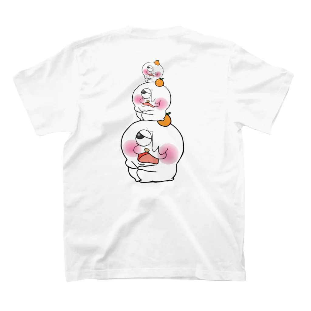 えもんち屋のえもん三つ子裏表Tシャツ！！！ スタンダードTシャツの裏面