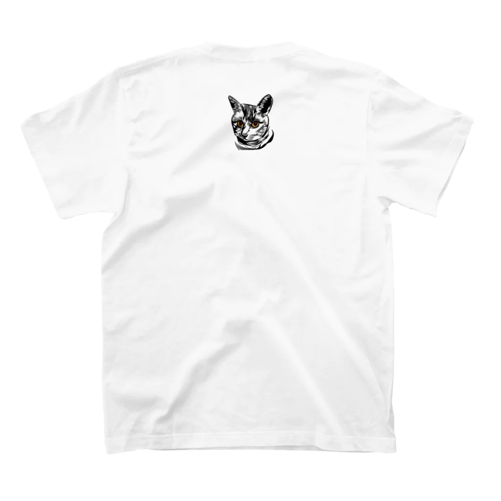 ごま猫の店のグラフィカルごま5 スタンダードTシャツの裏面