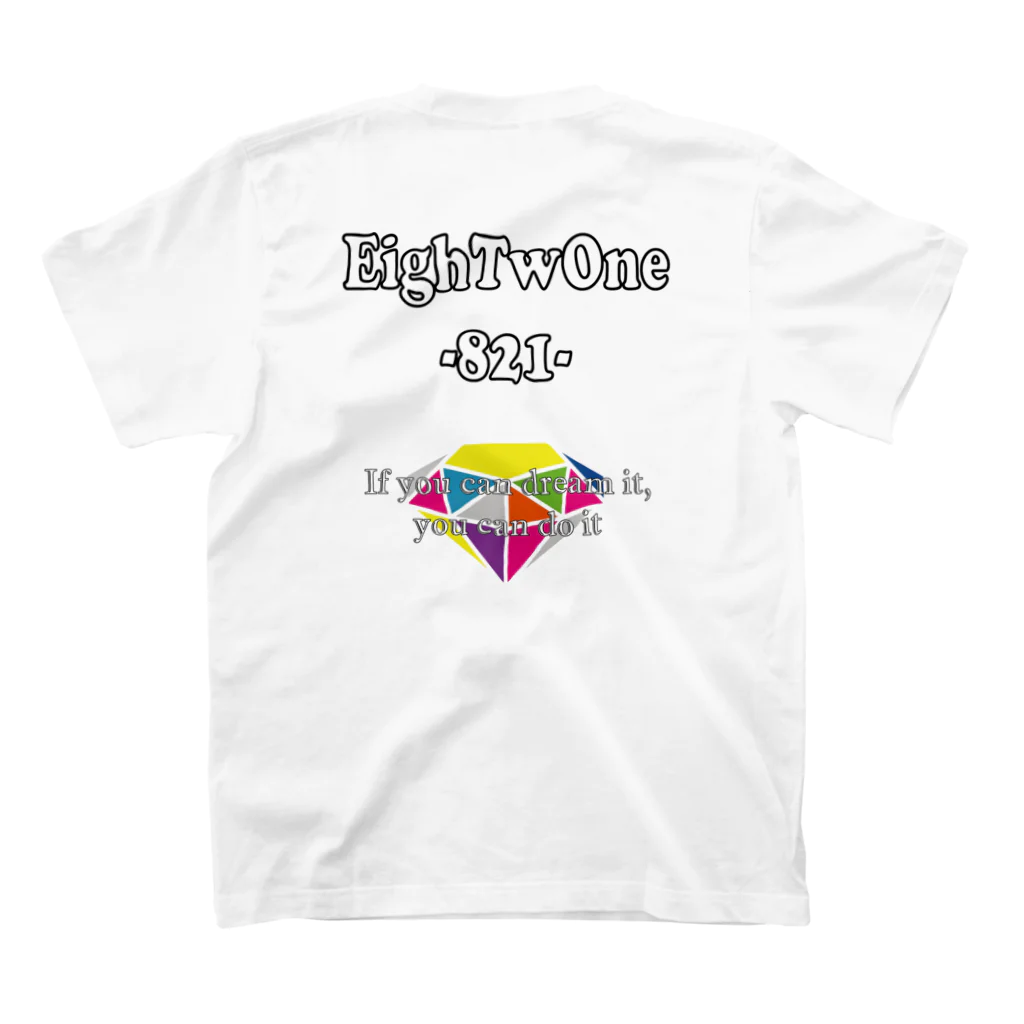 ストリートファッションはEighTwOne-821-(えいとぅーわん はちにーいち)のDIAMOND スタンダードTシャツの裏面