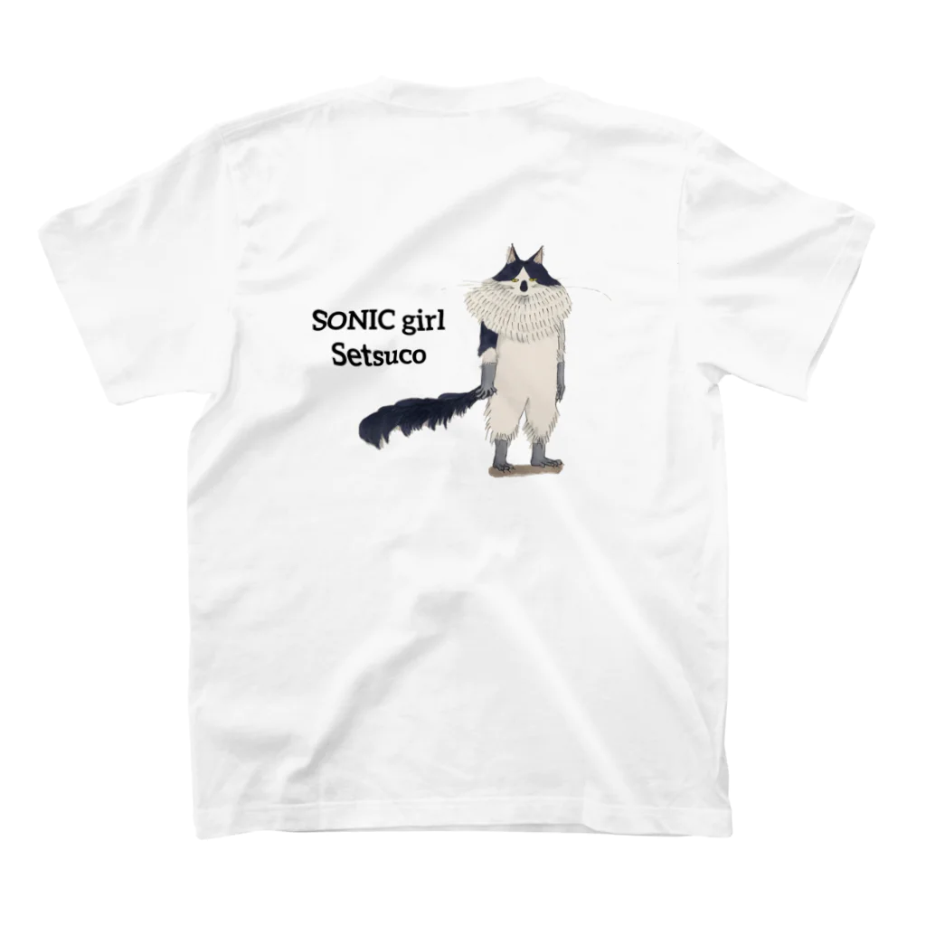 MichellemadeのSONIC girl SETSUCO スタンダードTシャツの裏面