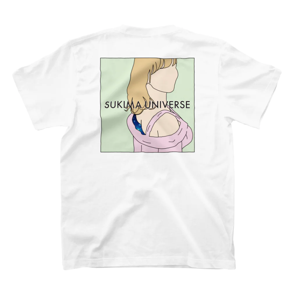 森田GMのSUKIMA UNIVERSE 背中 スタンダードTシャツの裏面