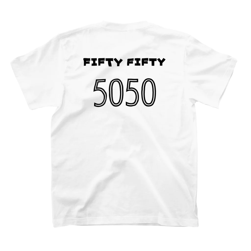 JIU(ジウ)ブラジリアン柔術TシャツのFIFTY-FIFTY スタンダードTシャツの裏面