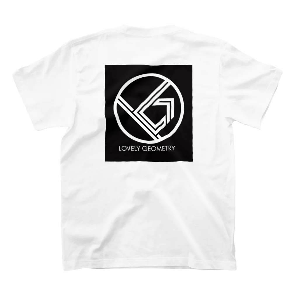 lovely_geometryのLoveryGeometry “Official Logo” (Including Label Name) Regular Fit T-Shirtの裏面