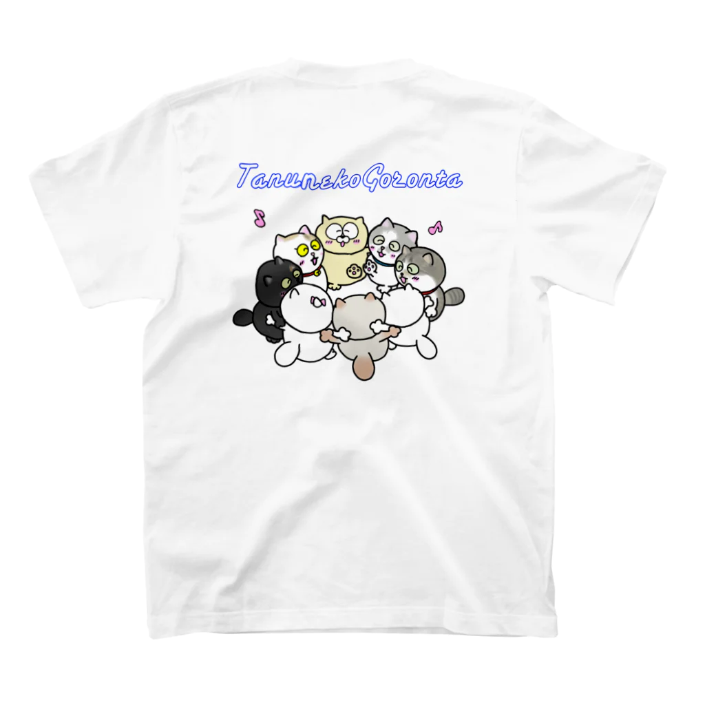 GorontaMotorsのるんるんごろんた＆フレンズ スタンダードTシャツの裏面