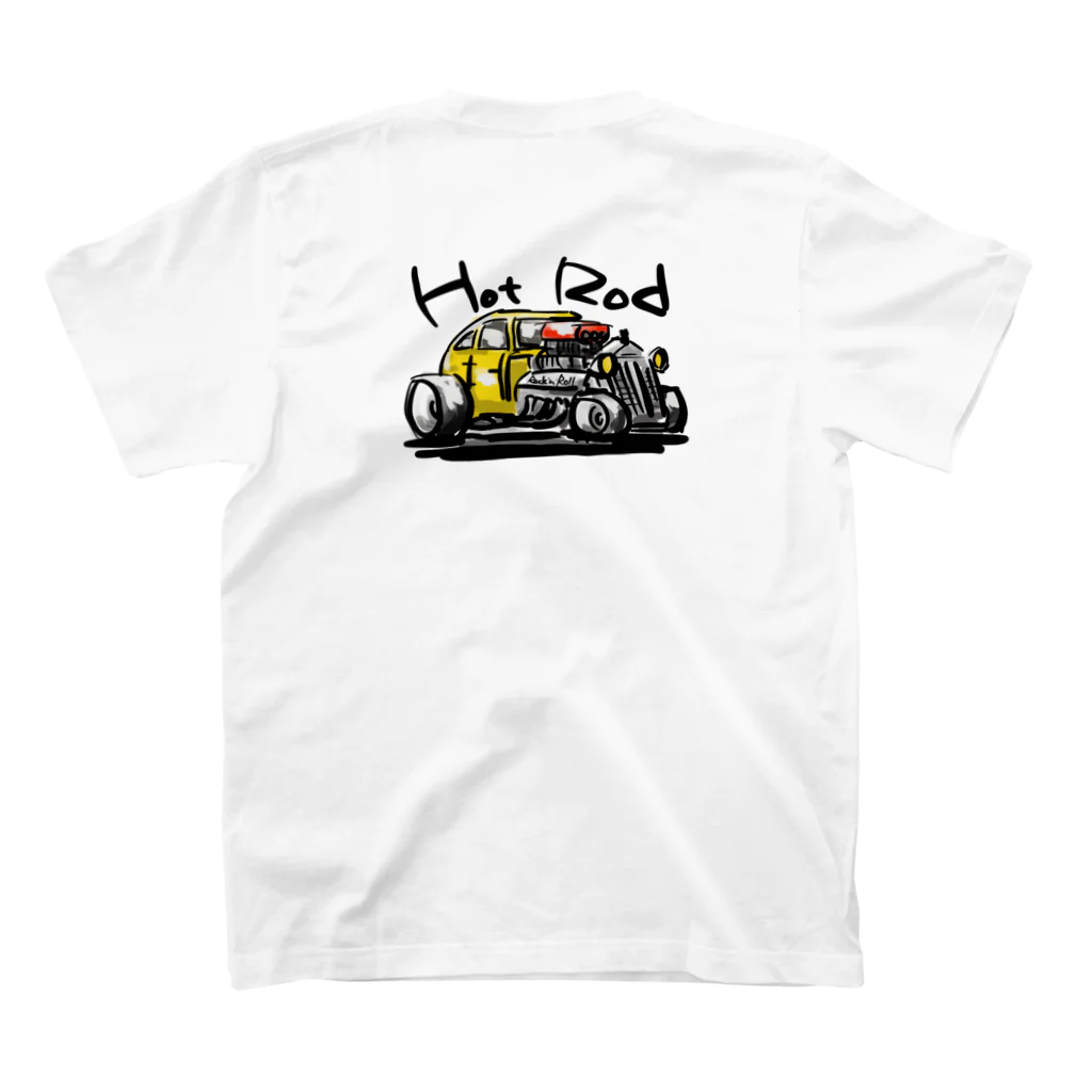 スタジオばんやのstudiobanya hotrod 　両面 Regular Fit T-Shirtの裏面