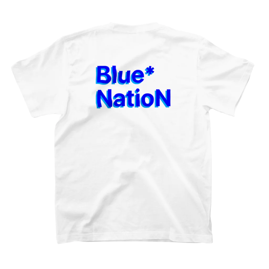 Blue*NatioNのぶるねこ スタンダードTシャツの裏面
