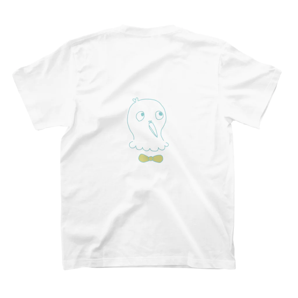 はとshopのshiroi hato スタンダードTシャツの裏面