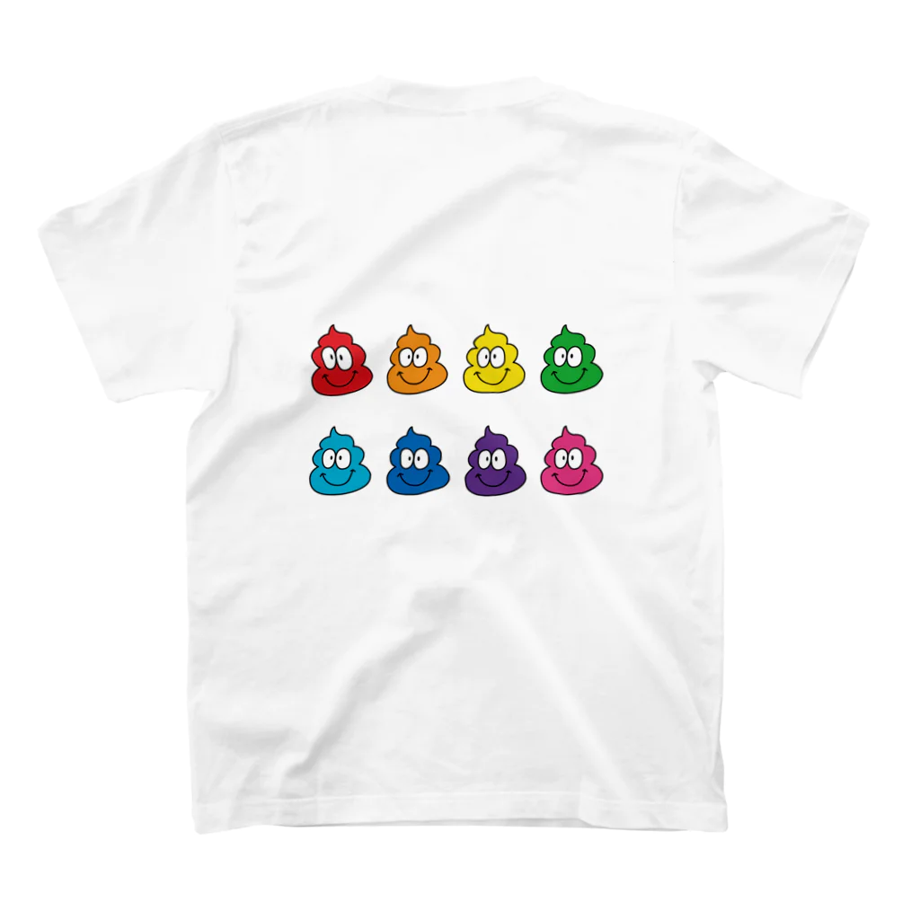 nanairoのMr.UNCHI! / バックプリント スタンダードTシャツの裏面