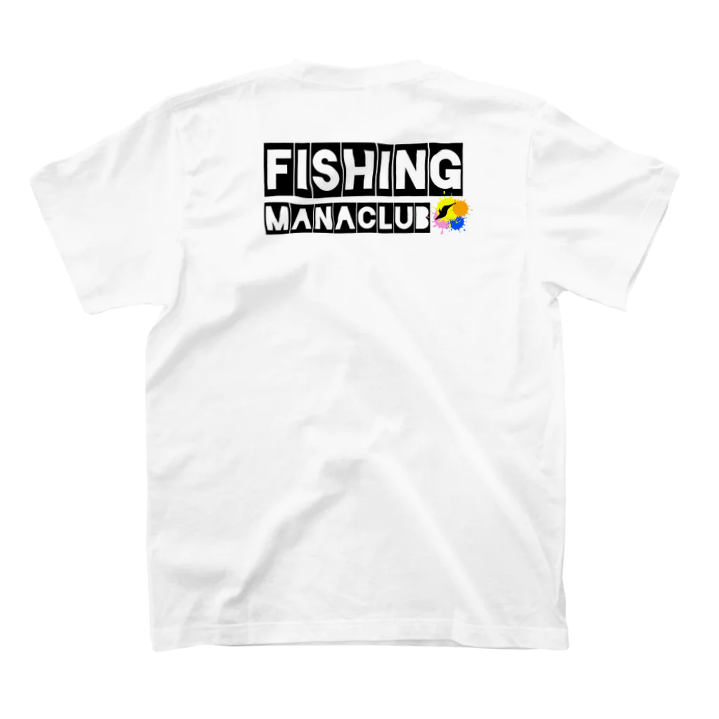 sta-ticeのfishing mana Club スタンダードTシャツの裏面