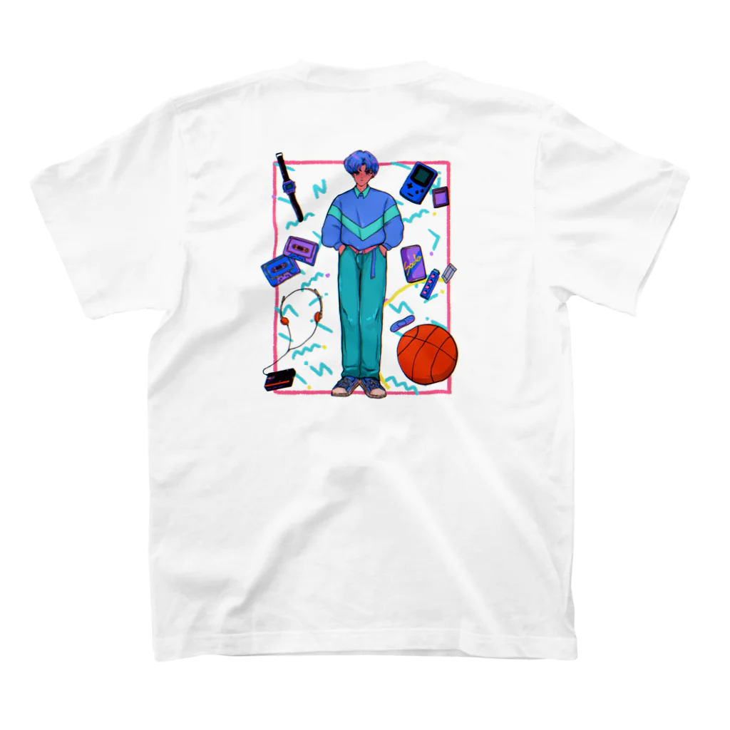 りんごまる SHOP＿🧸＿の90's×男の子 スタンダードTシャツの裏面