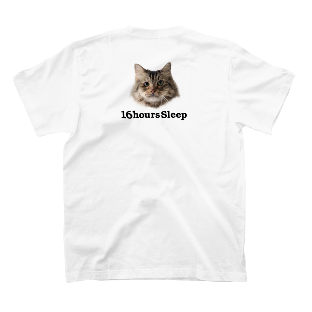 Discover キジトラ メンズ レディース Tシャツ 16時間睡眠キジトラ猫