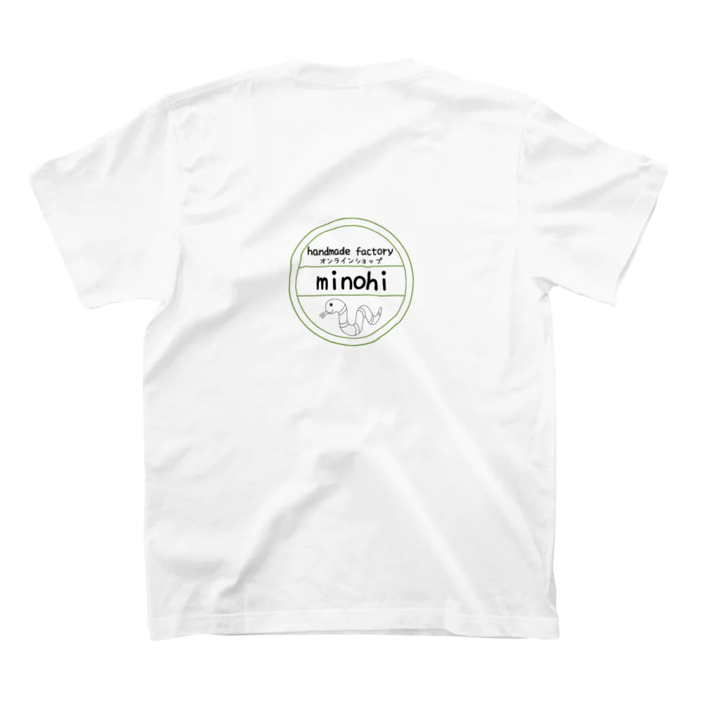 minohiのFlowers & Girls スタンダードTシャツの裏面