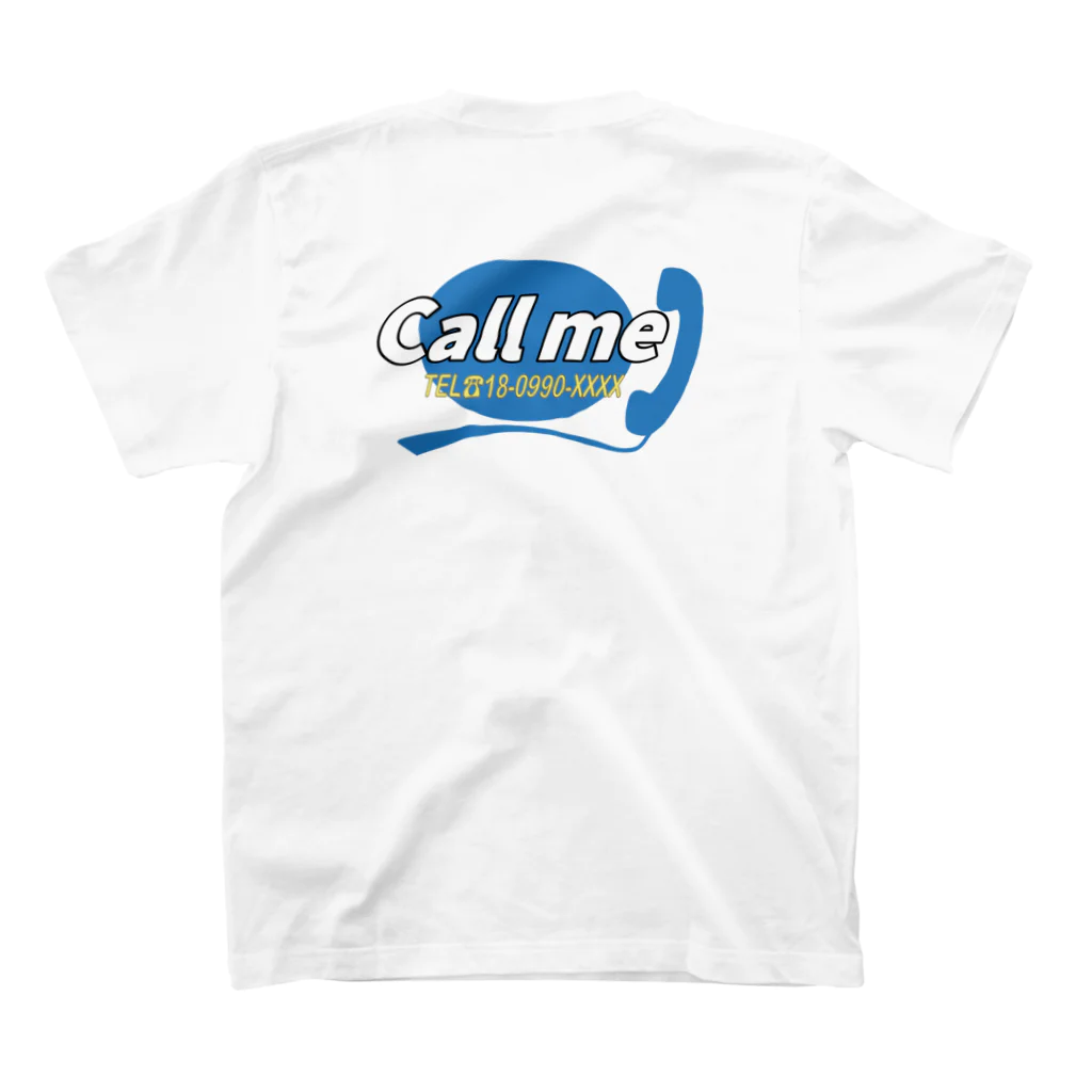 コ八ルのCall me スタンダードTシャツの裏面