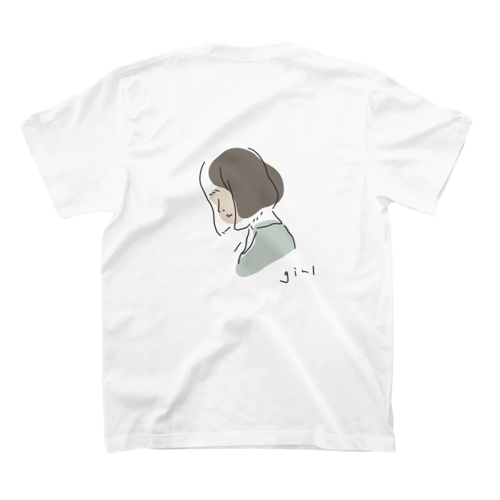 m__plantのgirl スタンダードTシャツの裏面