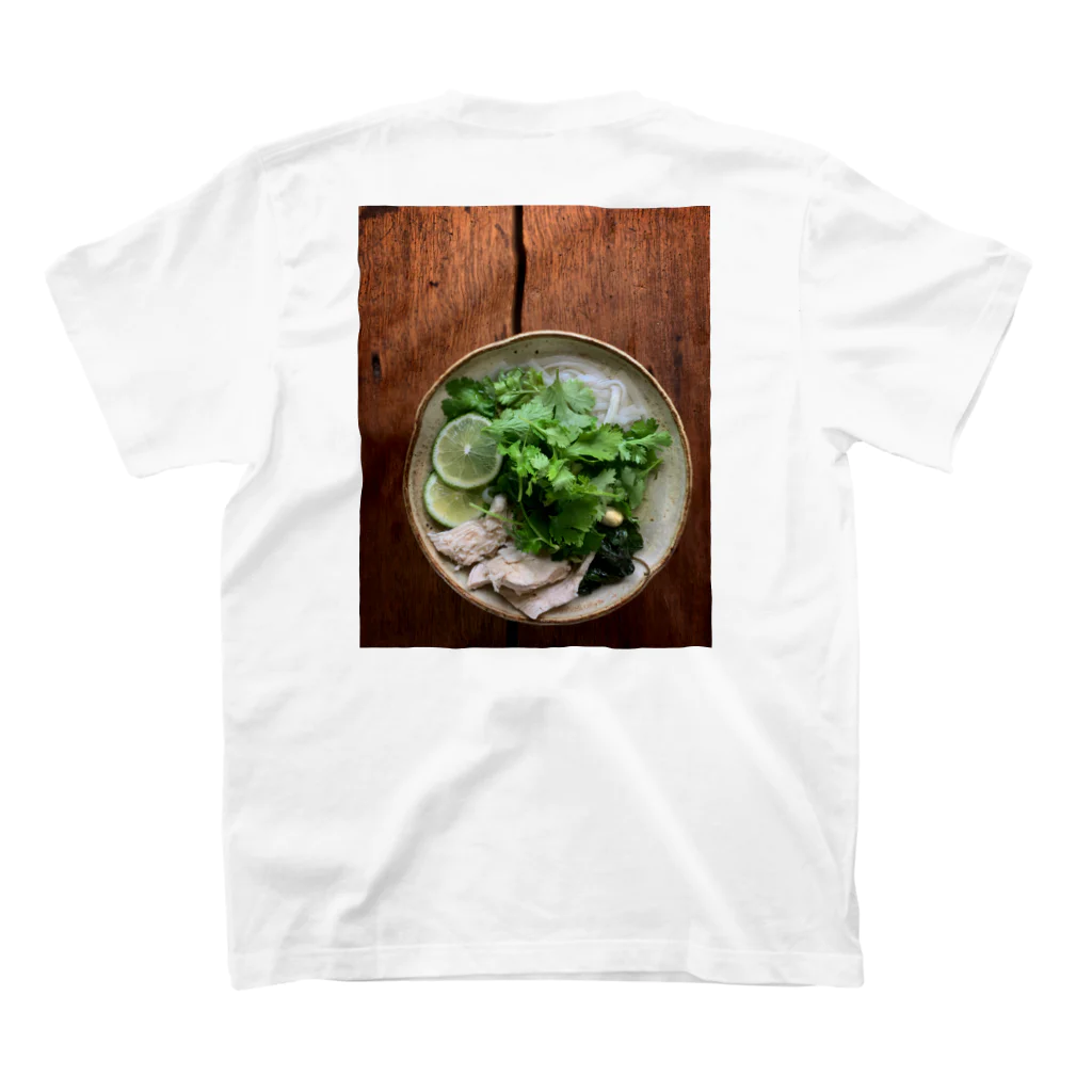 Good morning のFoodie pho スタンダードTシャツの裏面