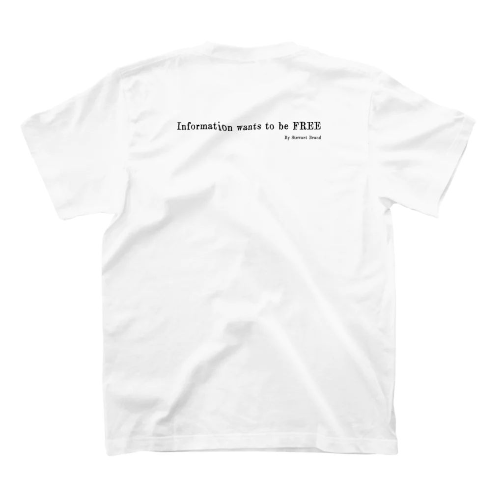 Flos hortus, in Terra incognitaのInformation wants to be free スタンダードTシャツの裏面