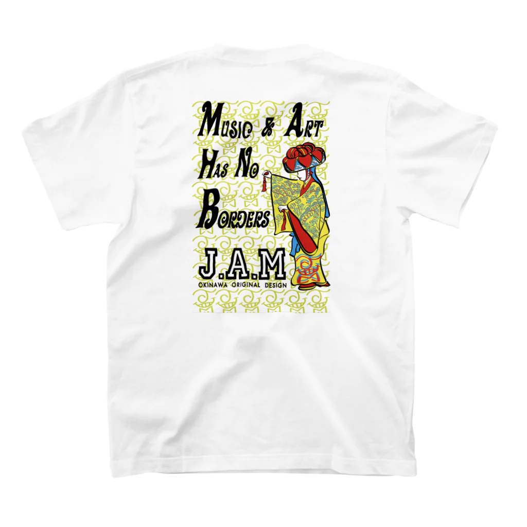 J.A.M OKINAWAのJ.A.M OKINAWA 琉球舞踊デザイン スタンダードTシャツの裏面