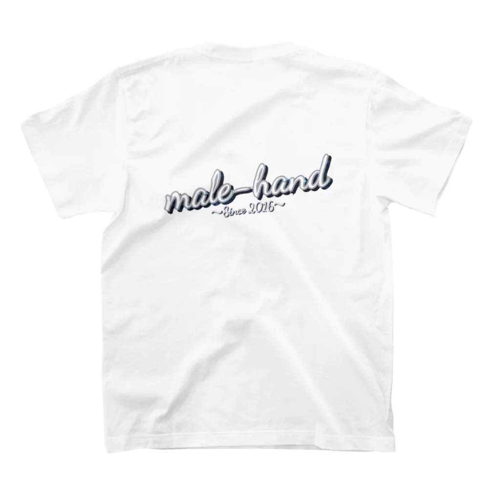 ma.le-hand〜持ち運べる海®〜ﾏﾚﾊﾝﾄﾞのオリジナルデザイン スタンダードTシャツの裏面