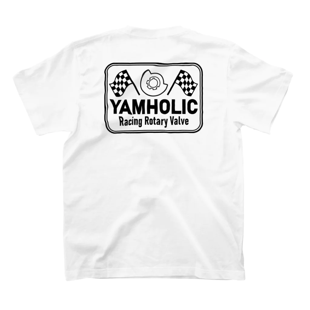 ako_mcの【両面プリント】YAMHOLIC_Rotary Valve & Checkered Flag Regular Fit T-Shirtの裏面