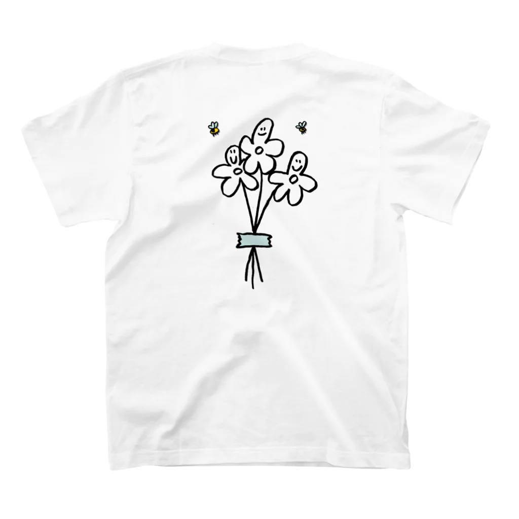 BOREDAMNのBOREDAMN_flower スタンダードTシャツの裏面