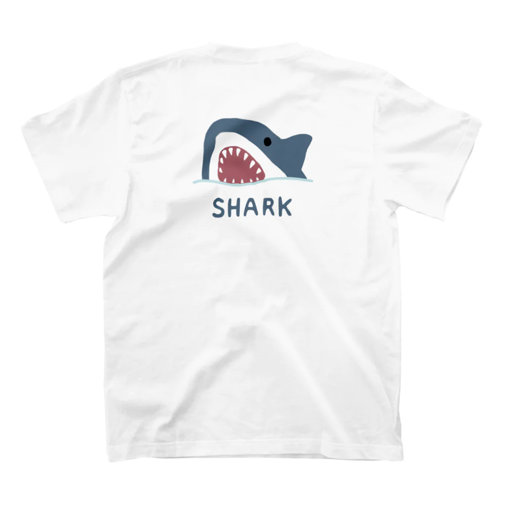 すとろべりーガムFactoryの【バックプリント】 サメ 티셔츠の裏面