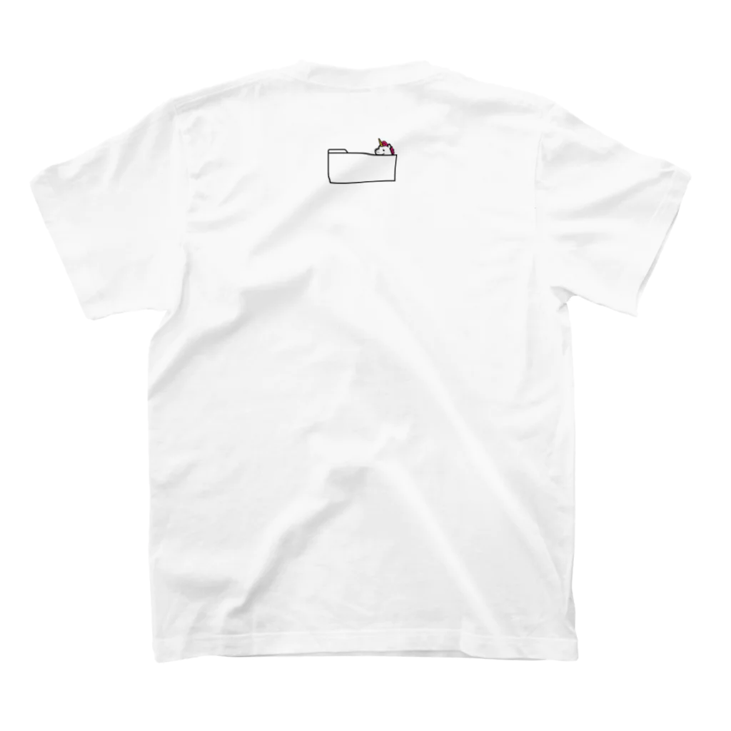 nidone.worksのアニマルフォルダーズ 1.0 Regular Fit T-Shirtの裏面