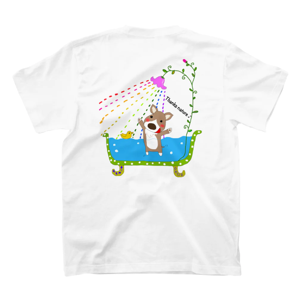 WON CHANCE ワンチャンスのThanks nature（稲垣和歌子 ） スタンダードTシャツの裏面