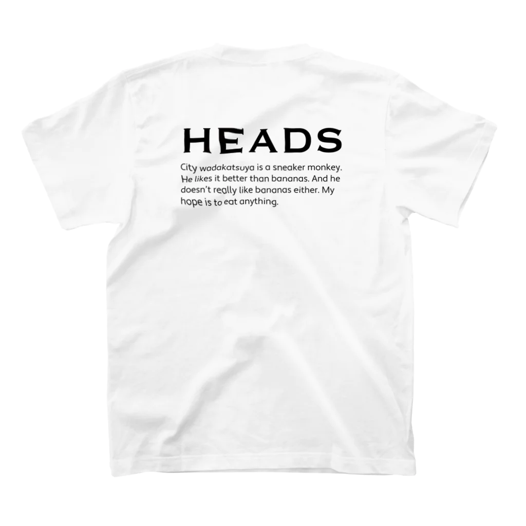 とりのすのheads スタンダードTシャツの裏面