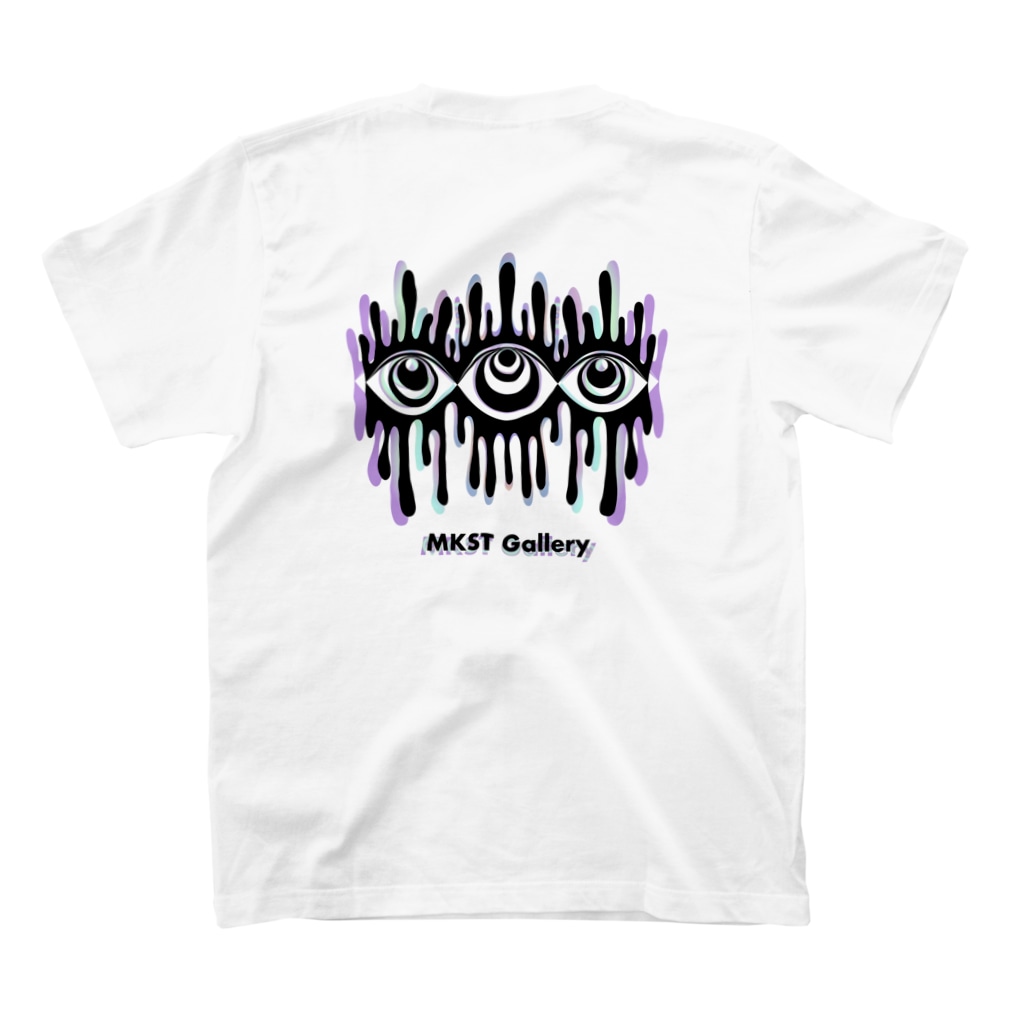 SPOOPY TOWNのMelting eyes_hologram Regular Fit T-Shirtの裏面