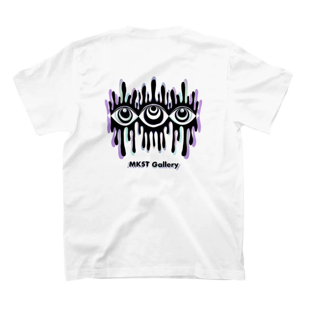 SPOOPY TOWNのMelting eyes_hologram スタンダードTシャツの裏面