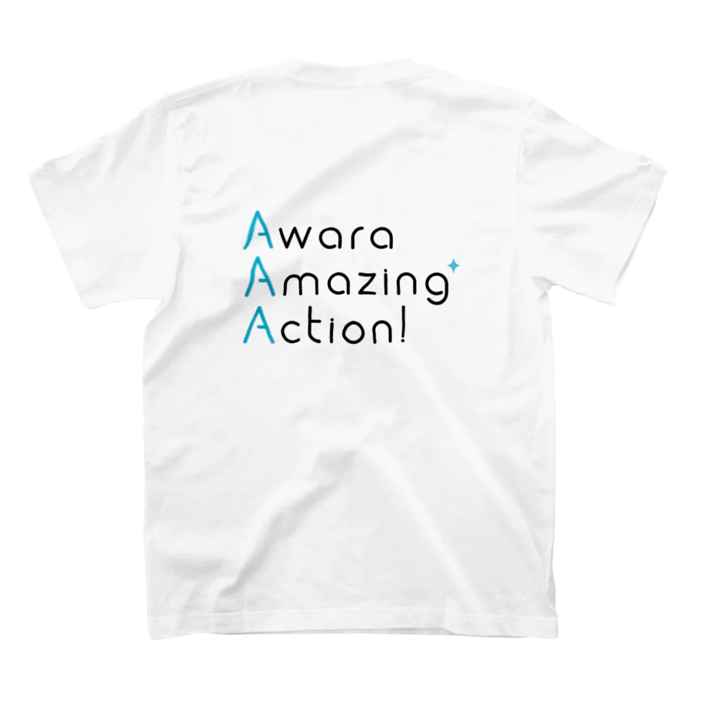 Awara Amazing ActionのAAA スタンダードTシャツの裏面