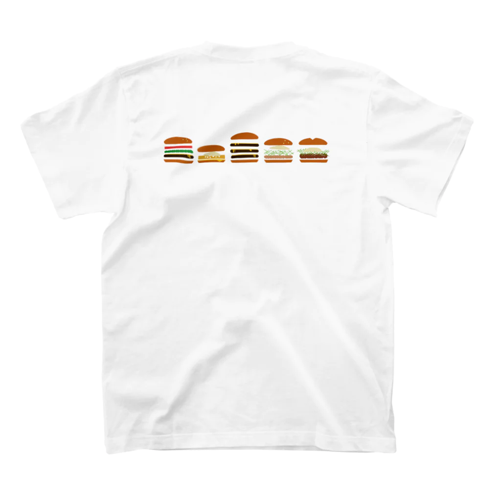 さくららららの背面BURGER スタンダードTシャツの裏面