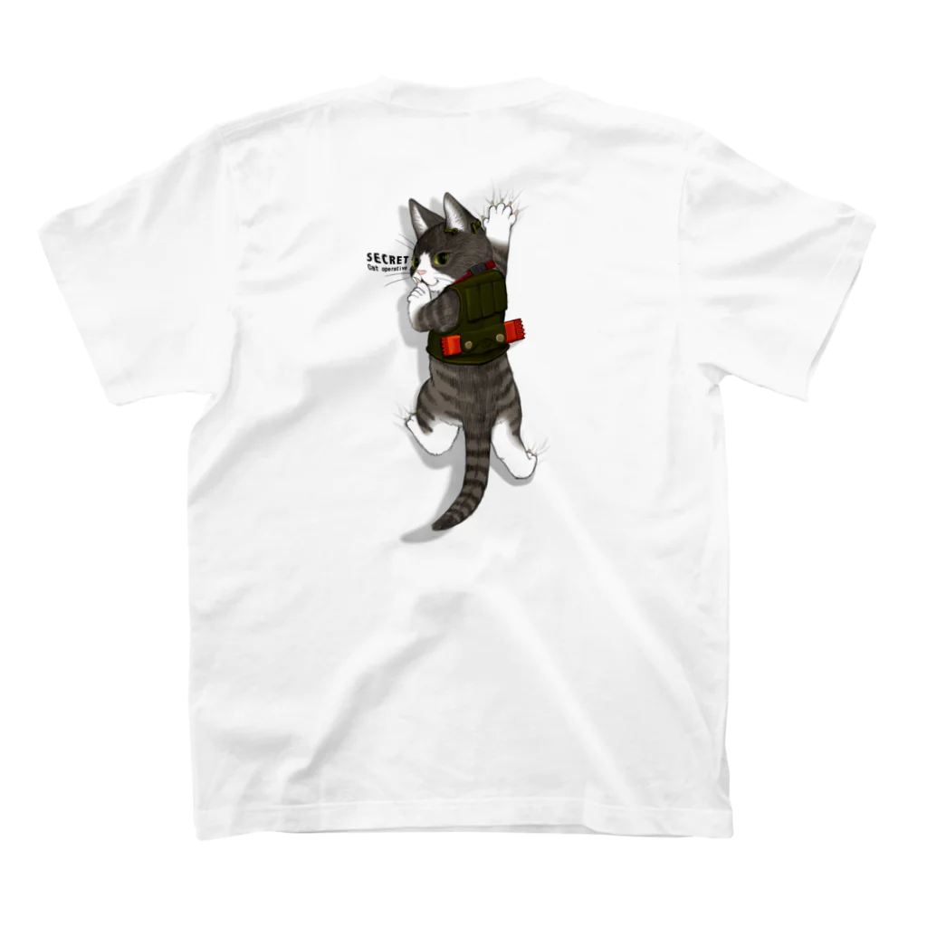 水マキオのCat operative スタンダードTシャツの裏面