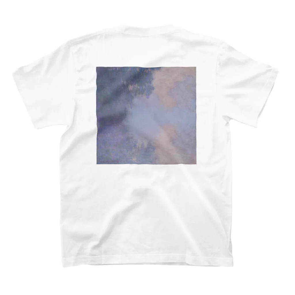 絵画を纏うのモネ　セーヌ川支流〈両面〉 スタンダードTシャツの裏面