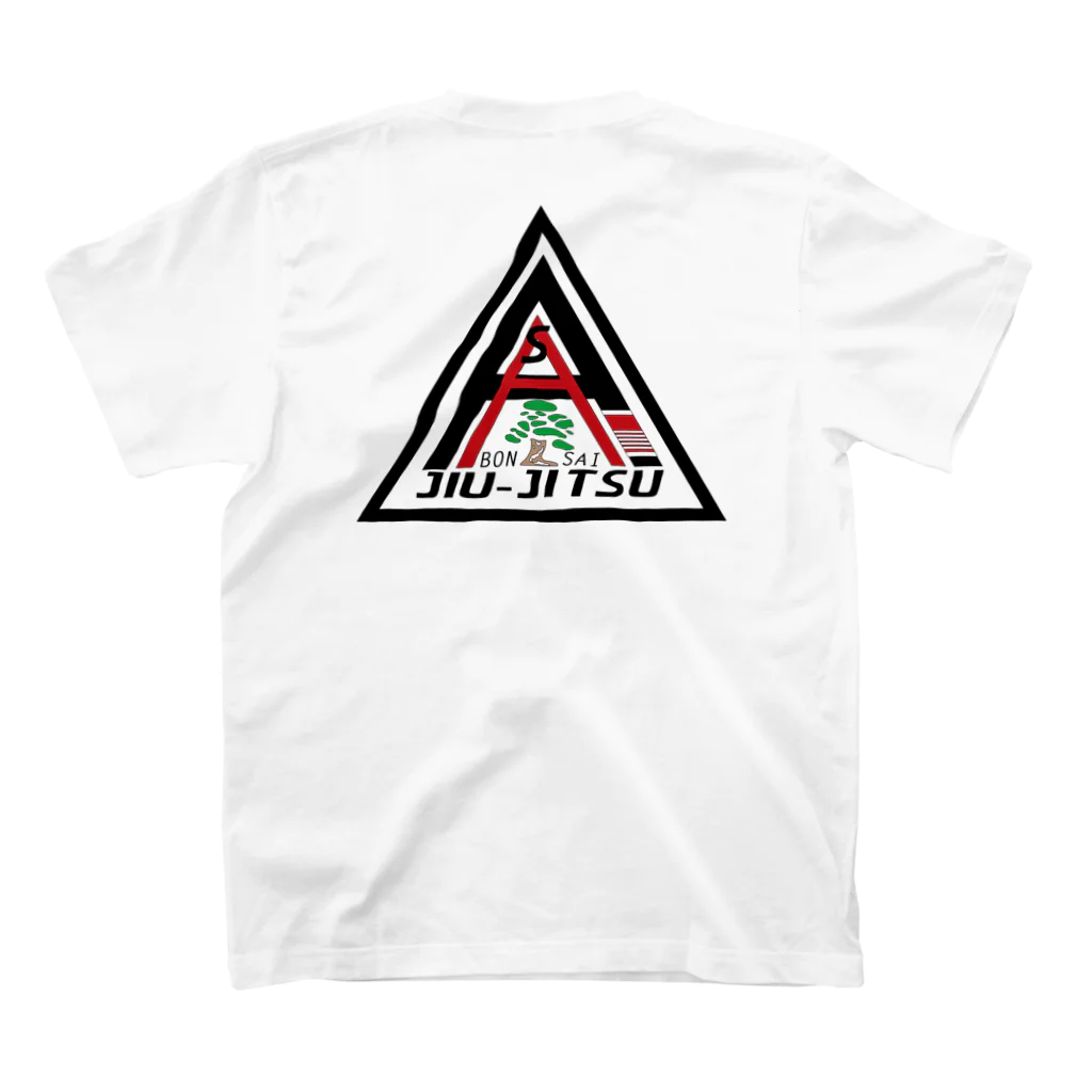 キネティックアーツ渋谷オリジナルグッズSHOPのBonsai柔術DKYTシャツ（黒文字/三角ロゴ） Regular Fit T-Shirtの裏面