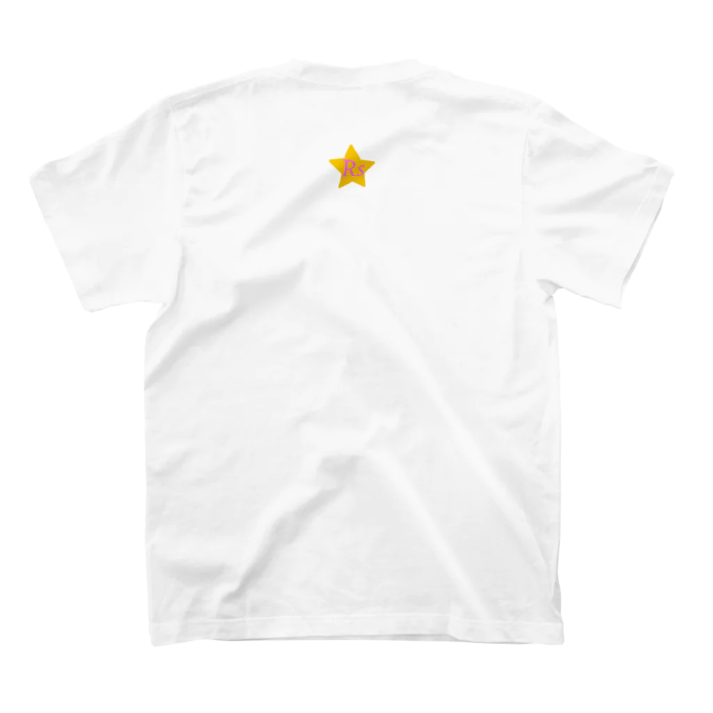 北村サユリハーモニカ教室のソフトテニスチーム RayStar☆公式グッズ Regular Fit T-Shirtの裏面